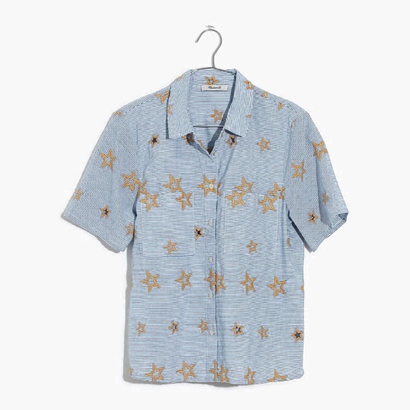 Madewell Embroidered Star Striped Shirt - Picture 2 of 8
